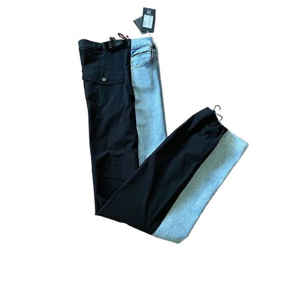 ESPARANTO Colour Block Acid  Wash Women Boyfriend Jeans From European Designer - Picture 7 of 10